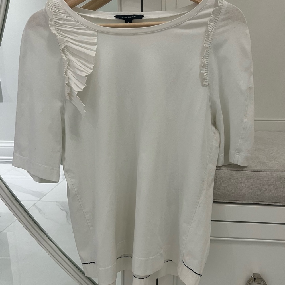 Pink Tartan Trapeze Tee size S
